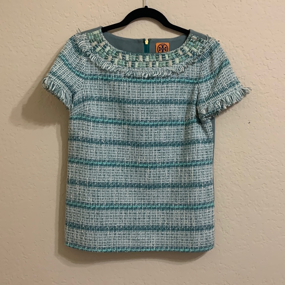 Toru burch tweed blouse